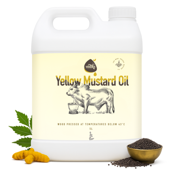 Cold Pressed Yellow Mustard Oil 5 Ltr.